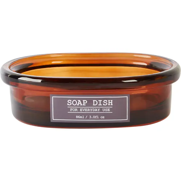 Мыльница Vidage Fiole стекло цвет коричневый