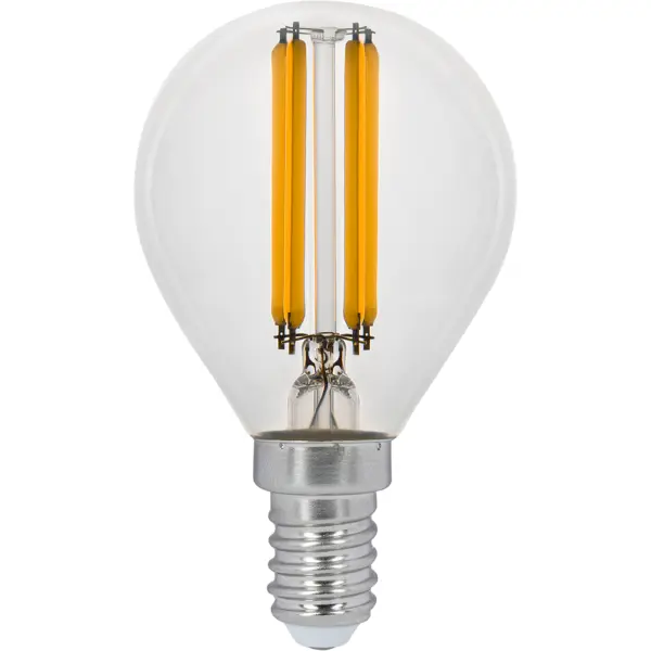 Лампа светодиодная Gauss LED Filament E14 11 Вт шар прозрачный 720 лм, тёплый белый свет