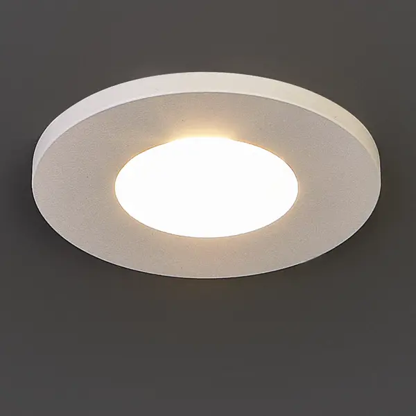 Светильник точечный встраиваемый влагозащищенный Elektrostandard GU10 125 отв 60 мм, 2 м², белый свет, цвет белый