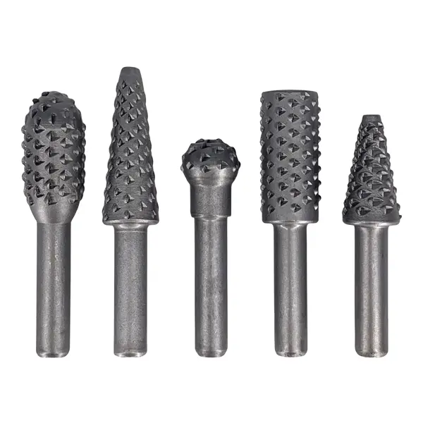 Набор борфрез по дереву Vertextools 0987-63 хвостовик 6.3 мм, 5 шт.