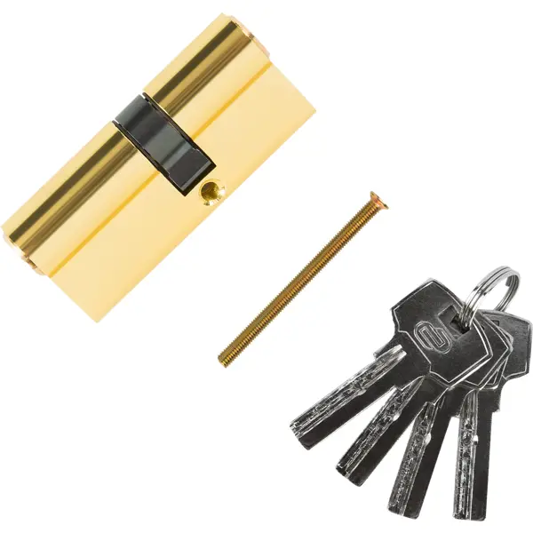 Цилиндр Standers TTAL1-3040GD, 30x40 мм, ключ/ключ, цвет латунь