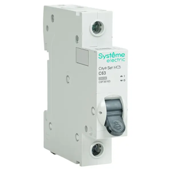 Автоматический выключатель Systeme Electric City9 Set C9F36163 1P С63 А 6 кА