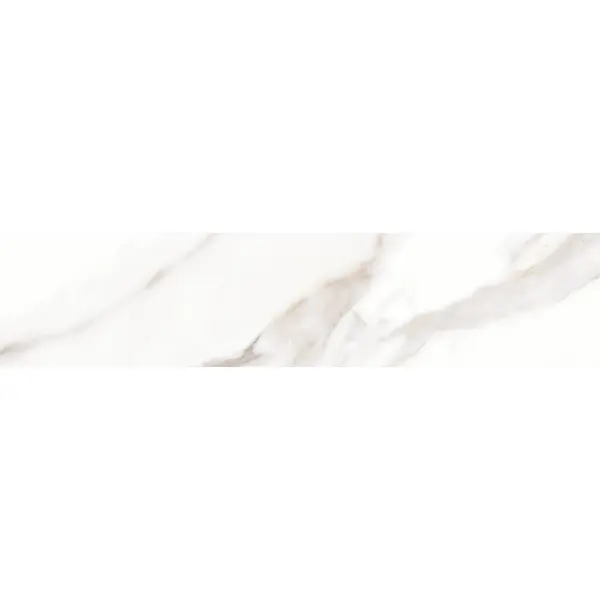 Глазурованный керамогранит Alma Ceramica Calacatta Incanto 04 20x90 см 1.62 м² матовый цвет белый