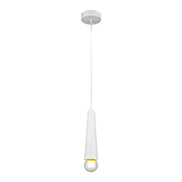 Светильник подвесной для ванной комнаты Inspire Мах Моно 1 лампа влагозащищенный цвет белый