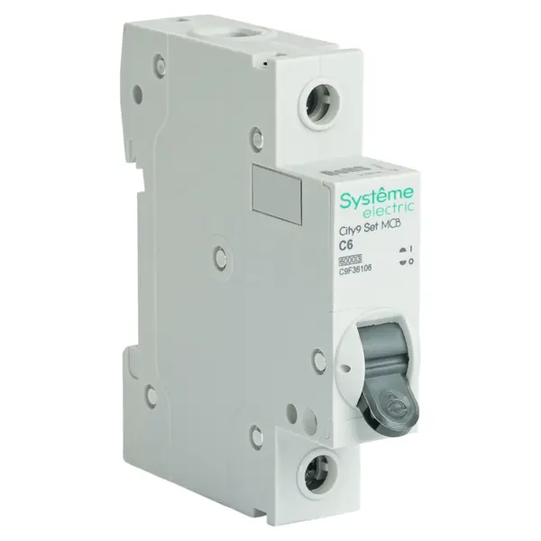 Автоматический выключатель Systeme Electric City9 Set C9F36106 1P С6 А 6 кА