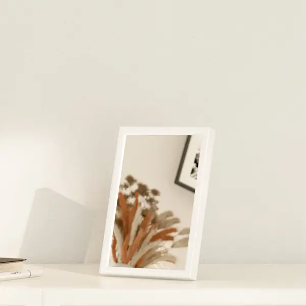 Зеркало декоративное настольное Inspire Lila прямоугольное 11x16 см цвет белый