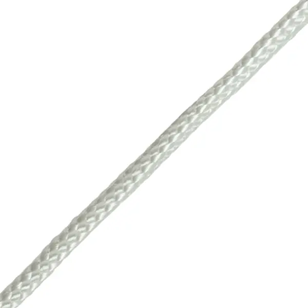 Веревка полиамидная 4 мм на отрез цвет белый
