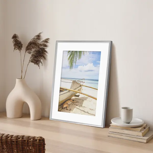 Рамка KREAFORTA Lila 30x40 см пластик цвет серебристый