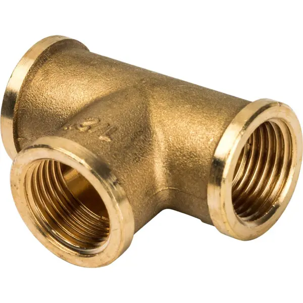 Тройник Stout 1/2"x1/2"x1/2" ВР латунь SFT-0019-000012
