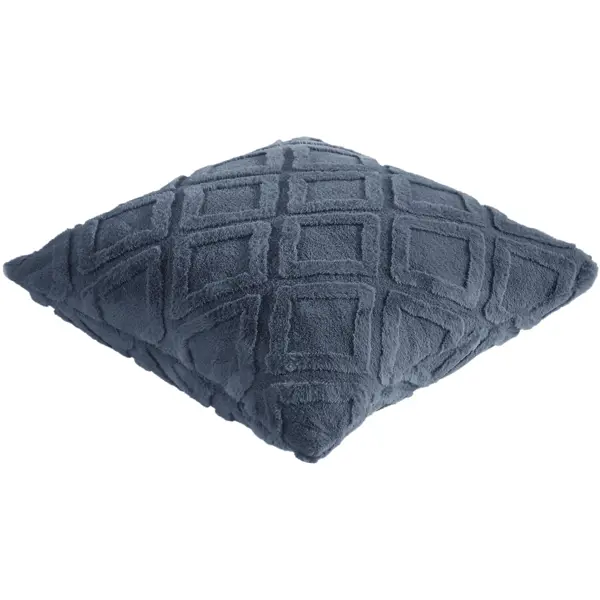 Подушка Diamond 45x45 см цвет синий Ink 3
