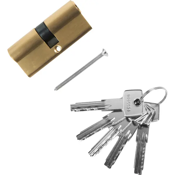 Цилиндр Standers TTBL1-3535, 35x35 мм, ключ/ключ, цвет латунь