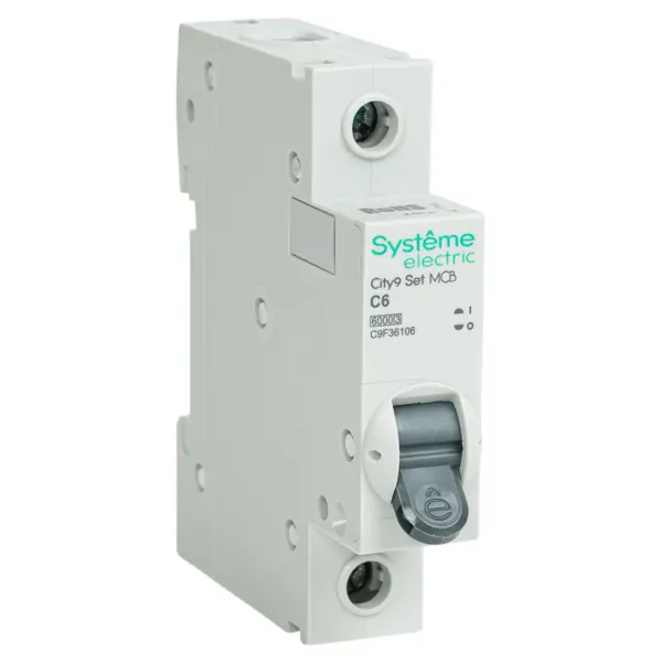 Автоматический выключатель Systeme Electric City9 Set C9F36106 1P С6 А 6 кА