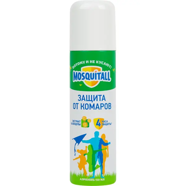Аэрозоль от комаров Mosquitall 4 часа защиты 150 мл