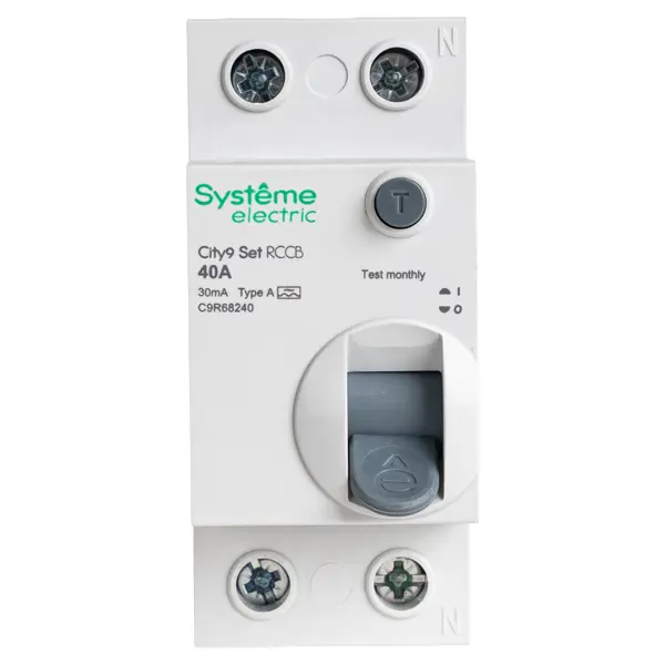 УЗО Systeme Electric City9 Set 2P 40 А 30мА 6кА A C9R68240