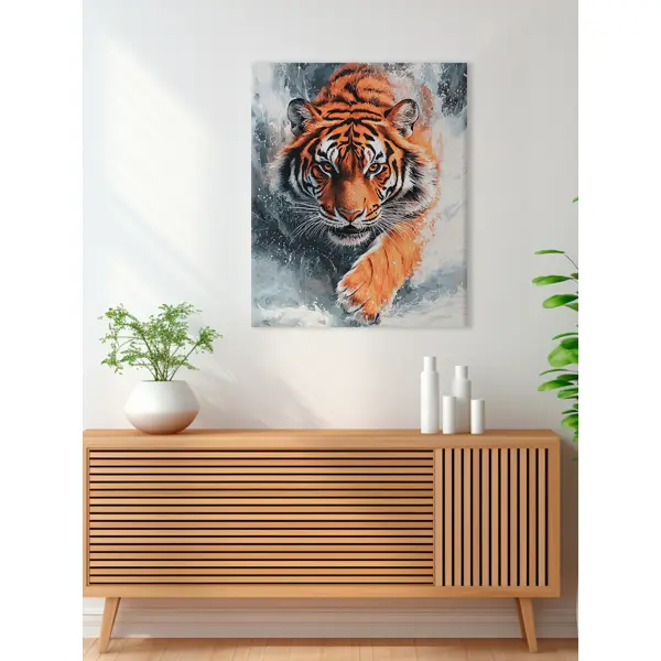 Картина на холсте Мощь и грация 40x50 см