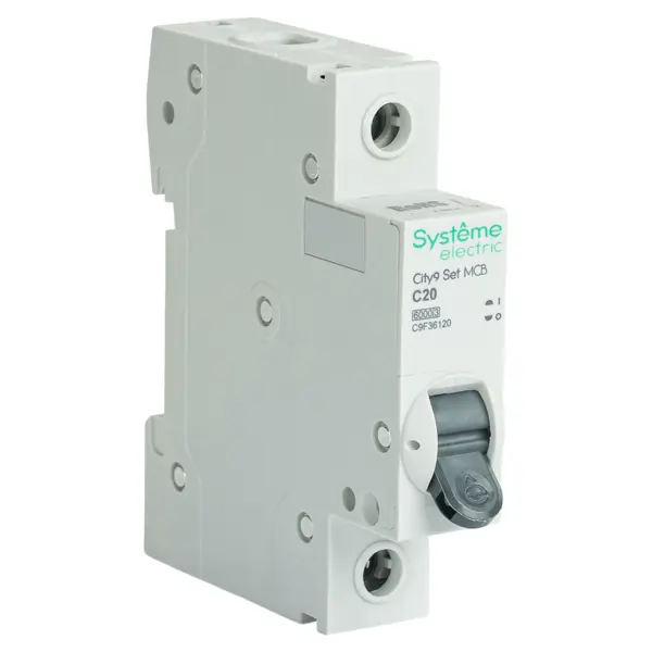 Автоматический выключатель Systeme Electric City9 Set C9F36120 1P С20 А 6 кА