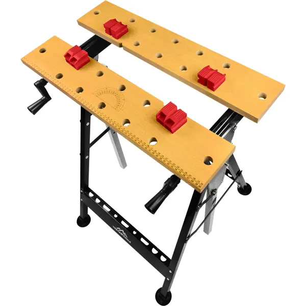 Верстак столярный складной Vertextools 2070-02 190x740x1000 мм максимальная нагрузка 100 кг
