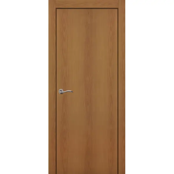Дверь межкомнатная глухая 90x200 см финиш бумага цвет орех без замка, без петель