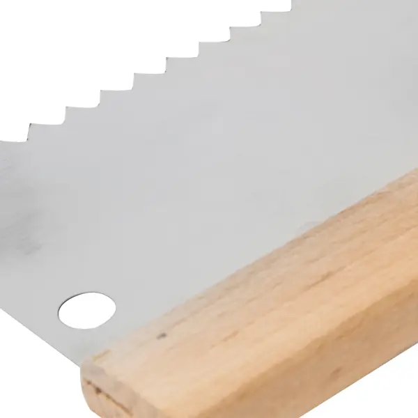 Шпатель зубчатый для клея Dominus 250 мм S4, нержавеющая сталь