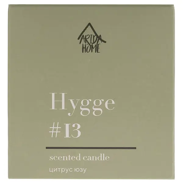 Свеча в стакане ароматизированная Arida Home Hygge N13 Цитрус Юзу