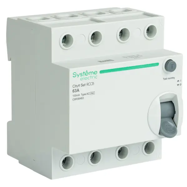УЗО Systeme Electric City9 Set 4P 63 А 30мА 6кА AC C9R36463
