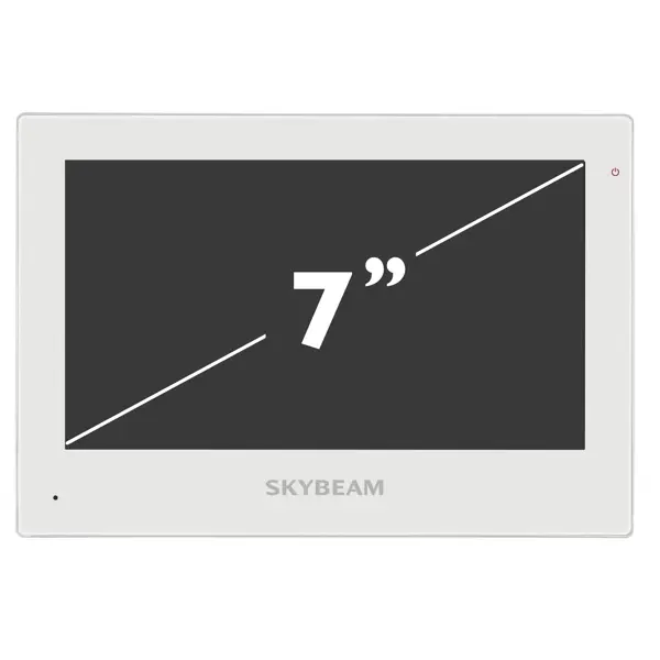 Видеодомофон Skybeam 7" с сенсорными кнопками Wi-Fi цвет белый