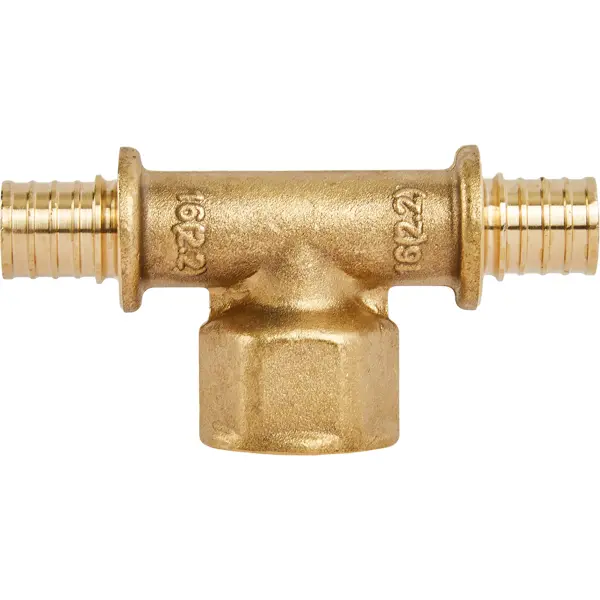 Тройник комбинированный Stout 16x1/2"x16 мм ВР латунь SFA-0028-001612