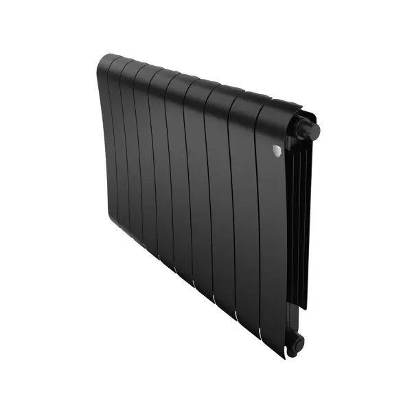 Радиатор секционный Royal Thermo Infinity NS VR80 500/90 8 секций нижнее подключение биметалл черный