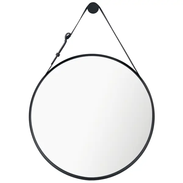 Зеркало декоративное Inspire Barbier Black круглое 57 см цвет черный