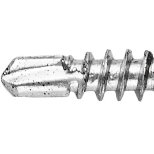 Саморезы по металлу с пресс-шайбой со сверлом оцинкованные RAL 8017 4.2x13 32 шт.