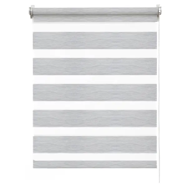 Штора рулонная день-ночь Inspire Moscou 40x160 см серая