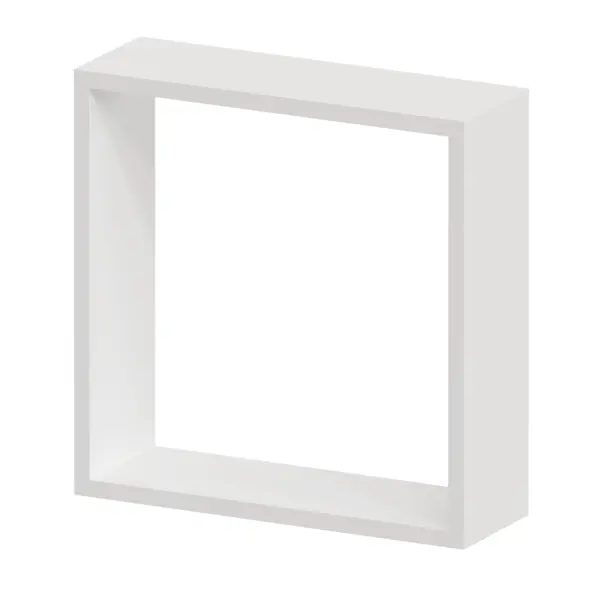 Полка настенная Spaceo 24x24 см/27x27 см/30x30 см МДФ цвет белый 3 шт