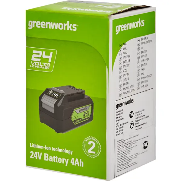 Аккумулятор Greenworks G24B4 4 Ач 24 В 2926807