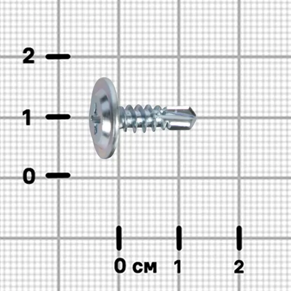 Саморезы по металлу DILWIS с пресс-шайбой со сверлом оцинкованные 4.2x13 мм 80 шт.