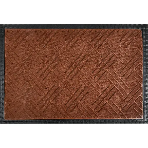 Коврик Inspire Lenzo 40x60 см полиэфир/резина цвет коричневый