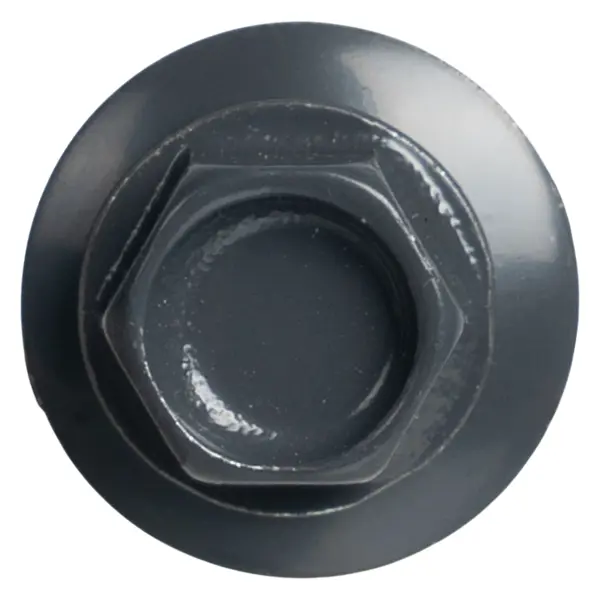 Саморезы кровельные по дереву DILWIS с пресс-шайбой со сверлом RAL 7024 4.8x35 мм 80 шт.