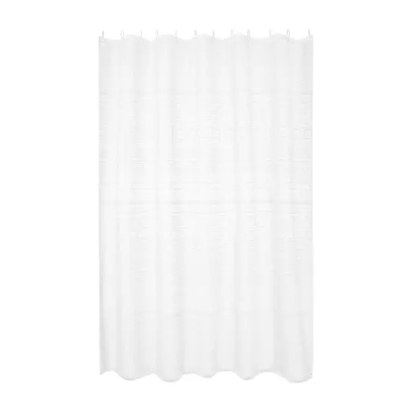 Штора для ванной Wess Nomadic 180x200 см полиэстер цвет белый