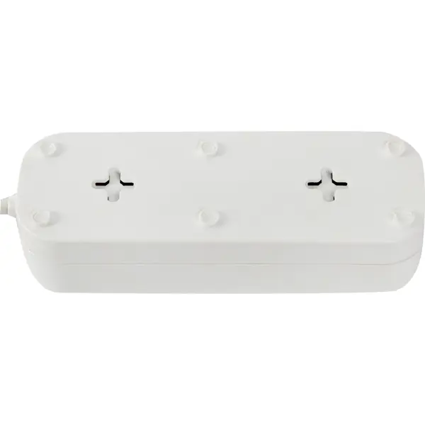 Удлинитель бытовой 3 розетки с заземлением 3x0.75 мм 3 м цвет белый