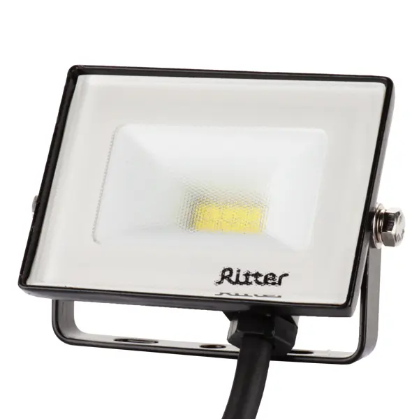 Прожектор светодиодный уличный Ritter Profi 53405 5 10 Вт 1000 Лм 180-240В холодный белый свет 6500К IP65 черный