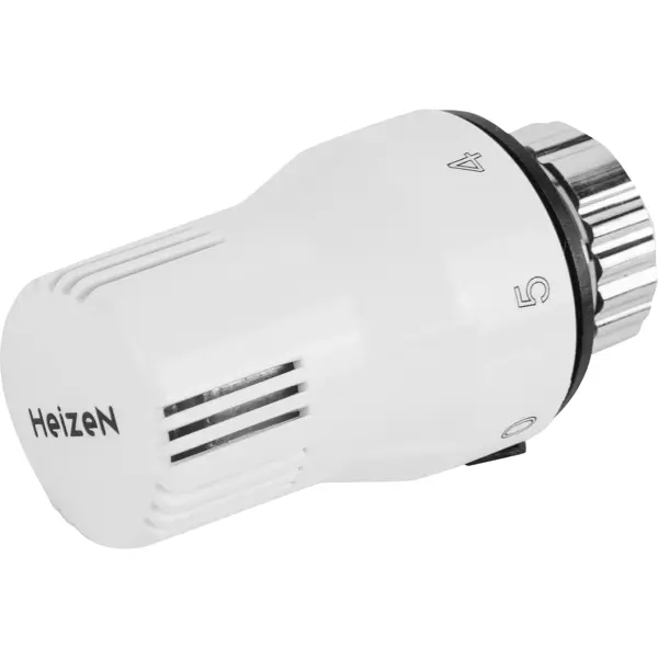 Термостатическая головка жидкостная Heizen TW-3 клипсовое крепление белая