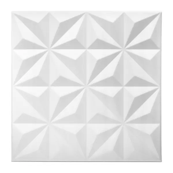 Потолочная плитка экструдированная полистирол белая Decoflair 0819L 50x50 см 2 м²