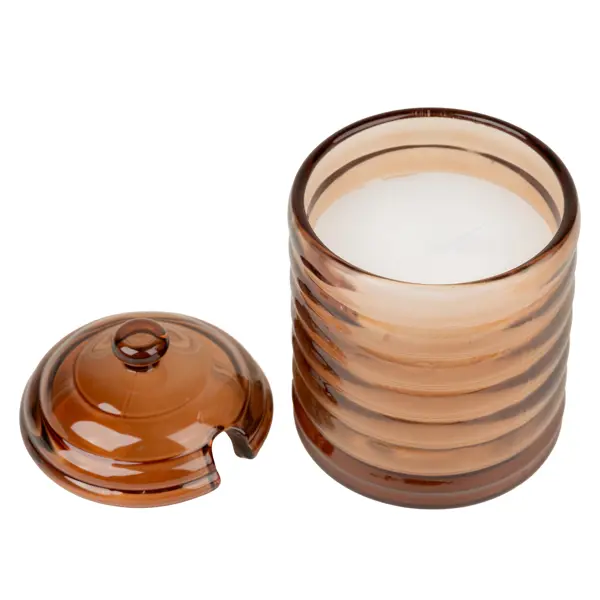 Свеча чайная ароматическая в стекле Кокос Dream River ø8.5 см цвет белый/красный