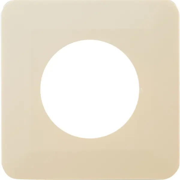 Накладка для розетки №1 1 пост цвет бежевый