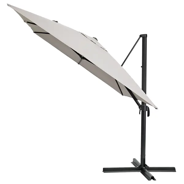 Зонт садовый Naterial Aura 290x390 см цвет серый