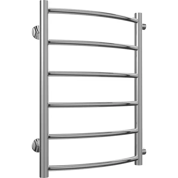 Полотенцесушитель водяной лесенка Equation 50x60 см боковая подводка 1/2"x3/4" нержавеющая сталь цвет хром