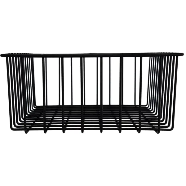 Корзина-органайзер для ящика 33x25x9 см цвет чёрный