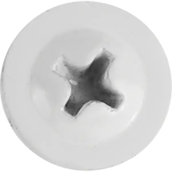 Саморезы по металлу с пресс-шайбой острые оцинкованные RAL 9003 4.2x13 32 шт.