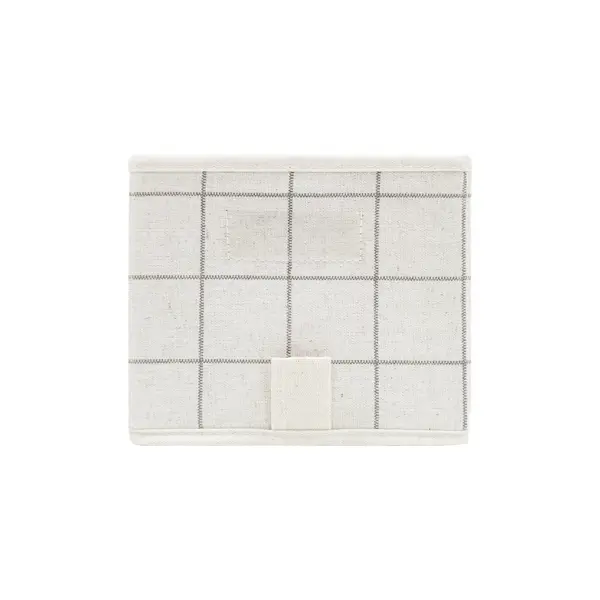 Коробка для хранения без крышки KONSENSA 17.5x38.5x16 см полиэстер цвет белый