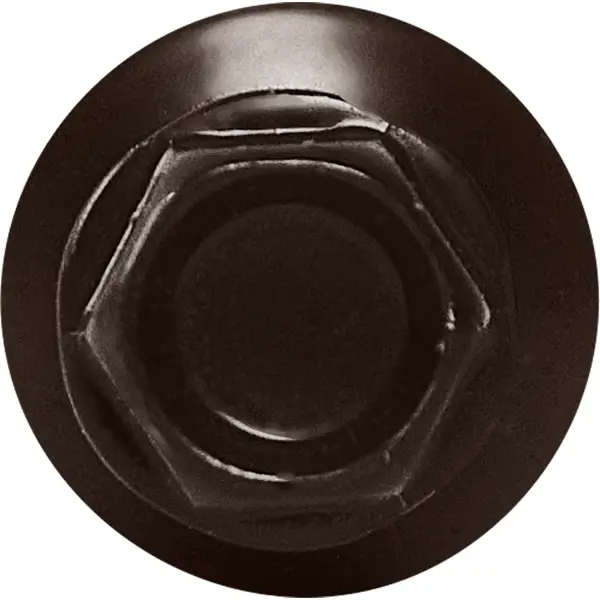 Саморезы кровельные по металлу Standers с пресс-шайбой RAL8017 5.5x25 12 шт.