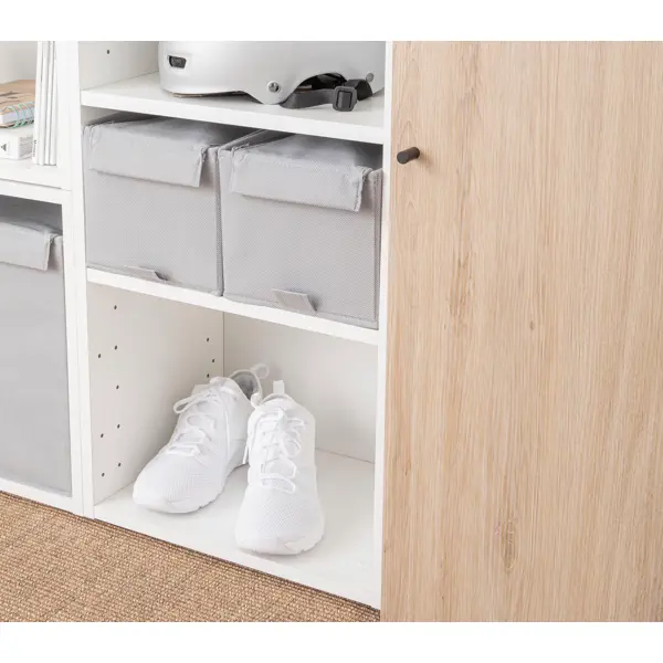 Короб для хранения Spaceo 18x16.5x28 см полипропилен цвет гранит